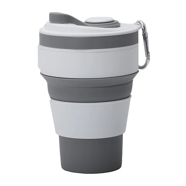 Outdoor travel silicone folding cup