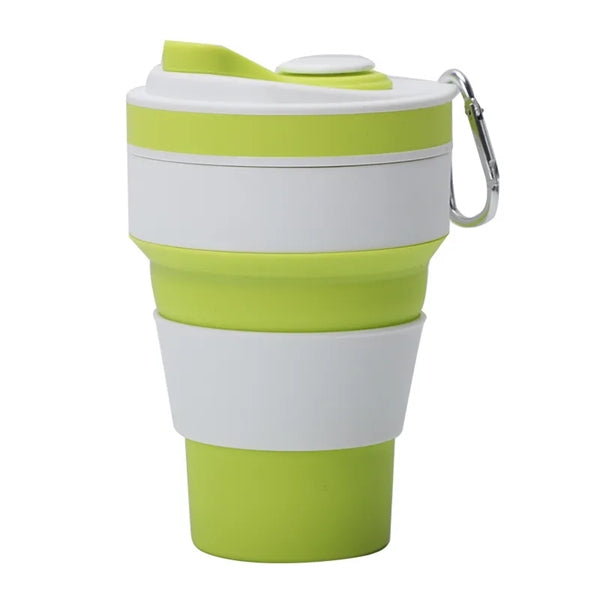 Outdoor travel silicone folding cup