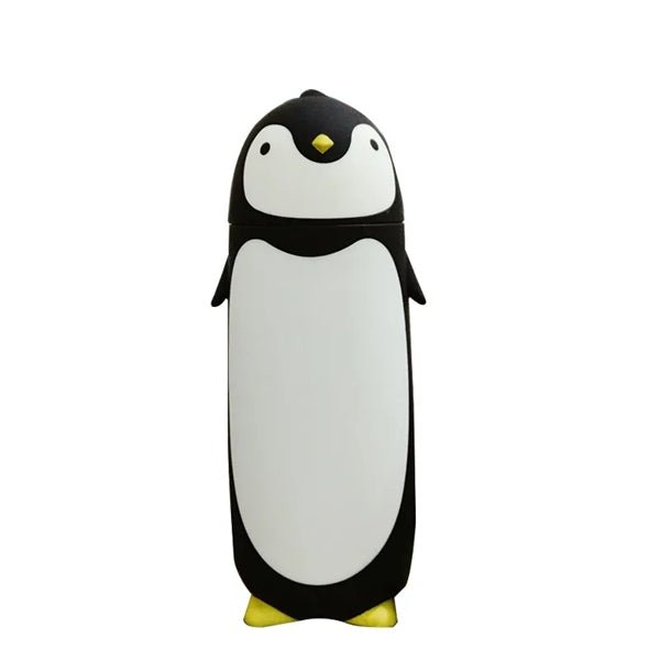 Cute Penguin portable double insulated glass cup
