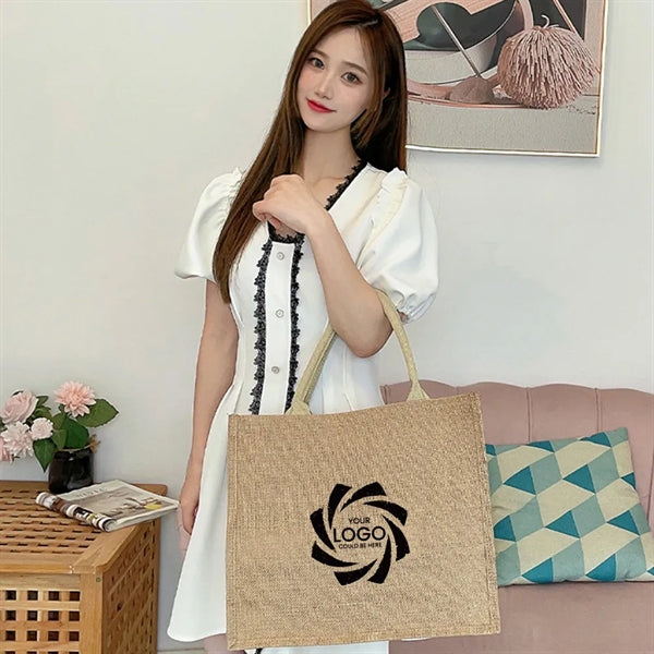 Linen tote bag