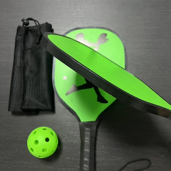 Wooden Pickleball Set with Edge Guard Strip