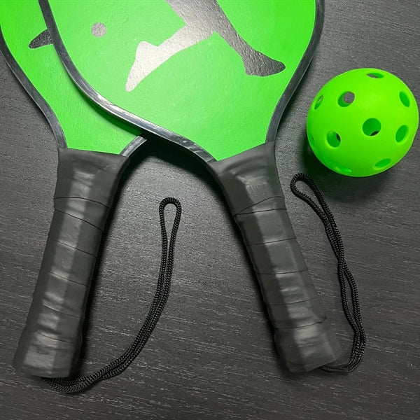 Wooden Pickleball Set with Edge Guard Strip