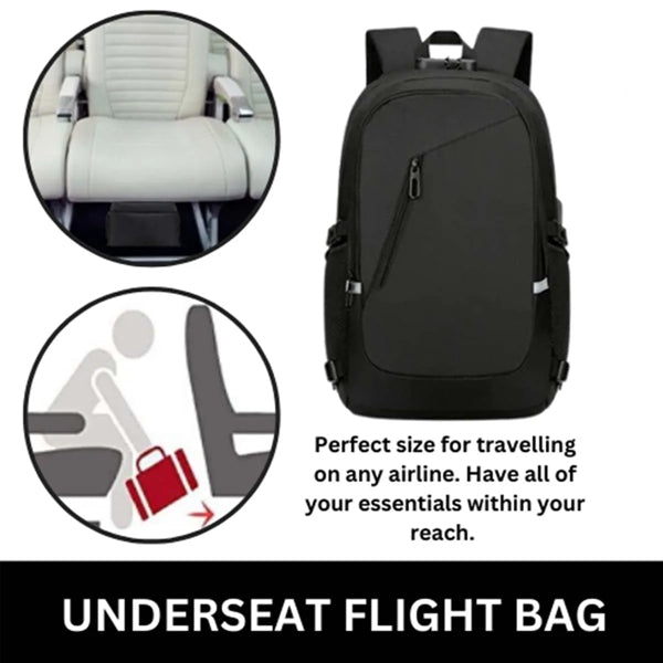 Travel Laptop Anti Theft Backpack USB Charging Port Lock Bag