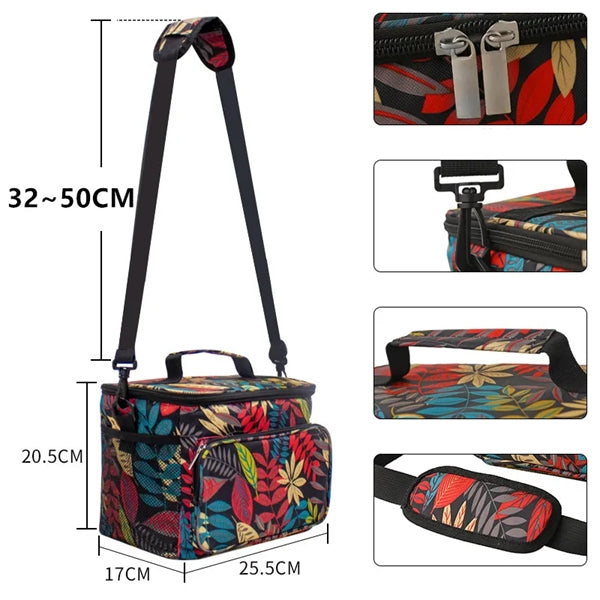 10L Travel Insulated Cooler Lunch Bag