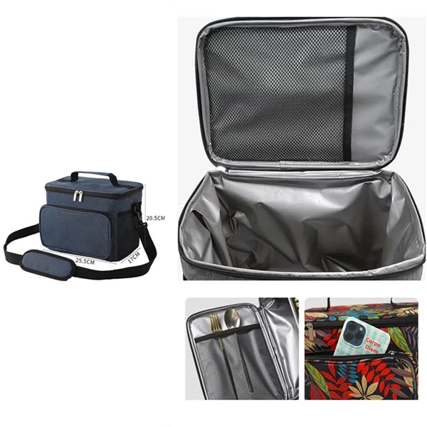 10L Travel Insulated Cooler Lunch Bag