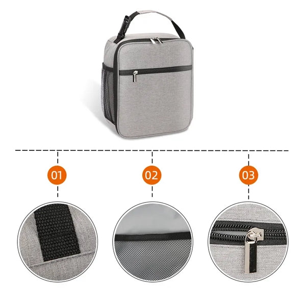 Insulated Cooler Tote Bag Leak Proof Lunch Food Box