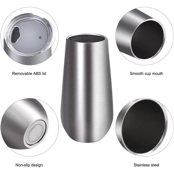 6 Oz.Stainless Steel Double Wall Vacuum Insulated Tumblers