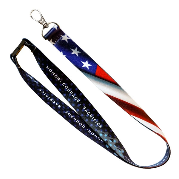 American Flag Veteran Lanyard