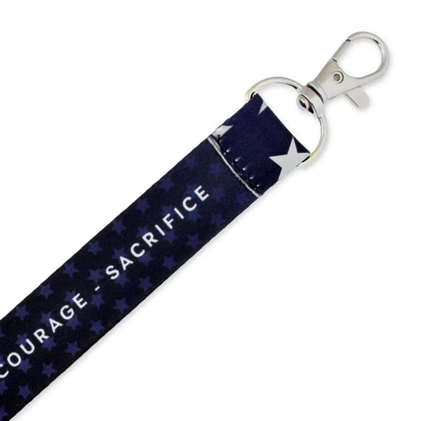 American Flag Veteran Lanyard