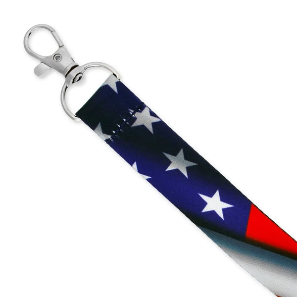 American Flag Veteran Lanyard