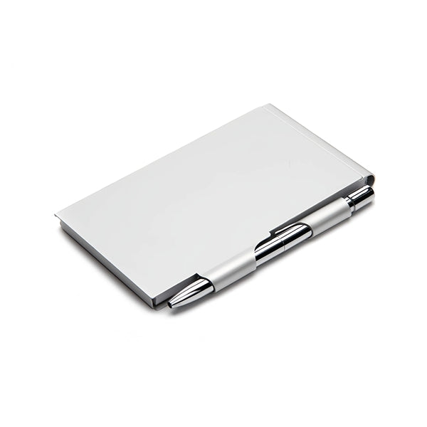 Multi-color Aluminum Alloy Card Box Notebook With Pen