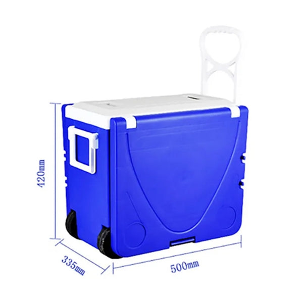 Portable Car Camping Ice Box Cooler Picnic Table 27L Storage