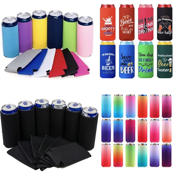 12 Oz Neoprene Slim Can Cooler Sleeve