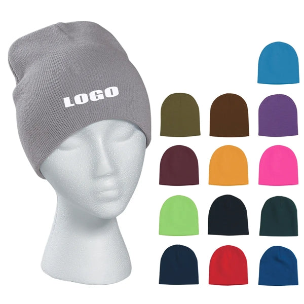 Unisex Knit Acrylic Winter Beanie Hats Cap