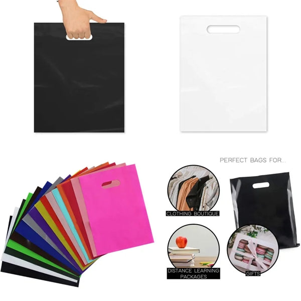 Plastic Shopping Bags with Die Cut Handles