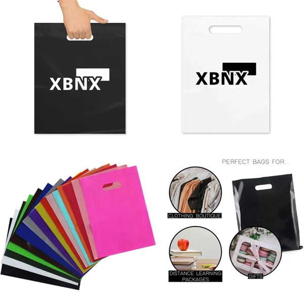 Plastic Shopping Bags with Die Cut Handles