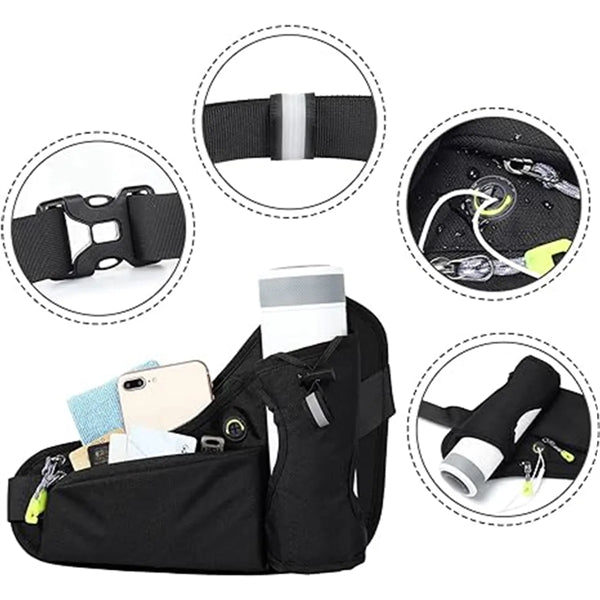 Breathable Lightweight Waist Bags With Water Bottle Holder