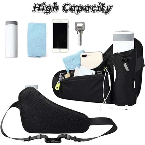 Breathable Lightweight Waist Bags With Water Bottle Holder