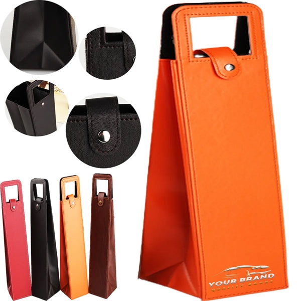 Leather Durable Portable Wine Bottle Carrier