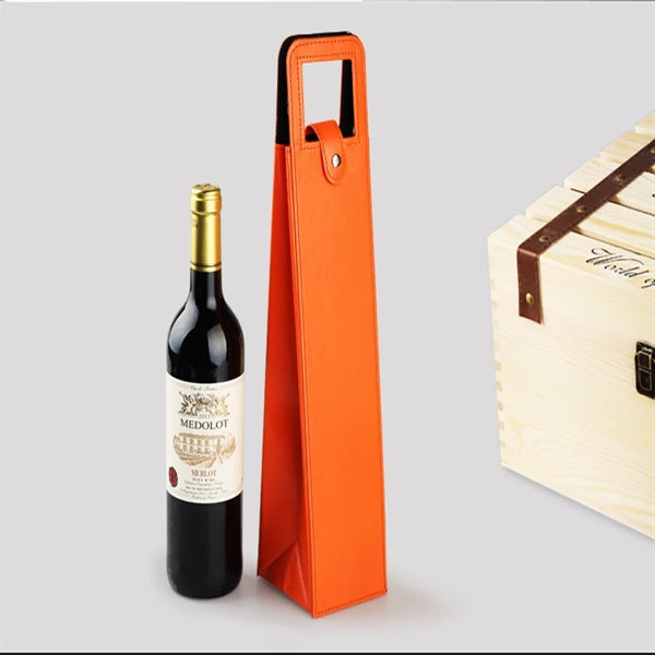 Leather Durable Portable Wine Bottle Carrier