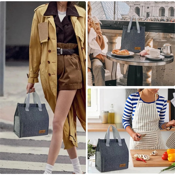 Oxford Cloth Lunch Bag,Insulated Aluminum Foil Interior