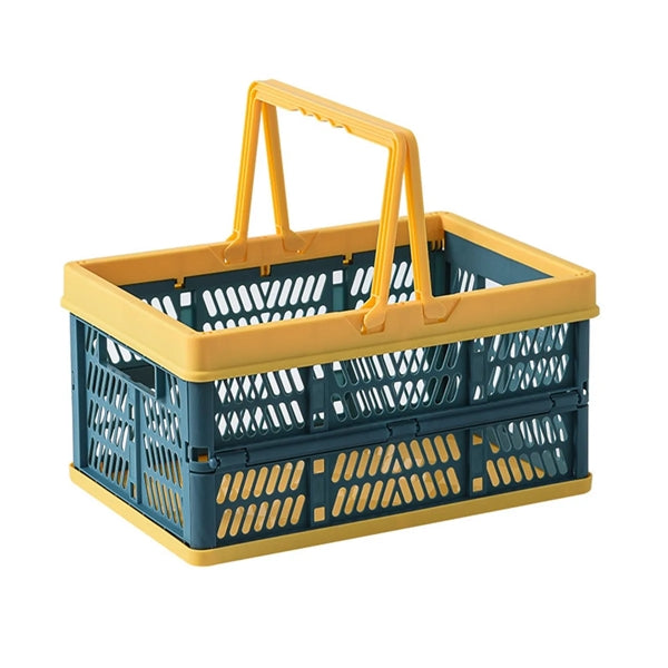 Foldable Plastic Grocery Shopping Basket Vegetable Crates