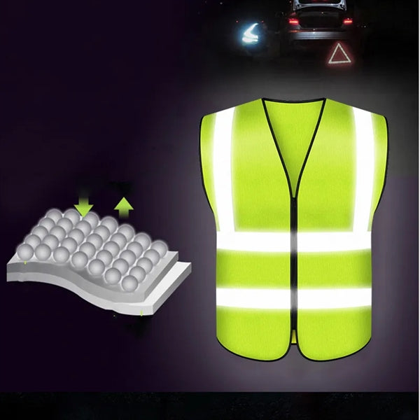 Multi Pockets Security Strips Reflective Safety Vest