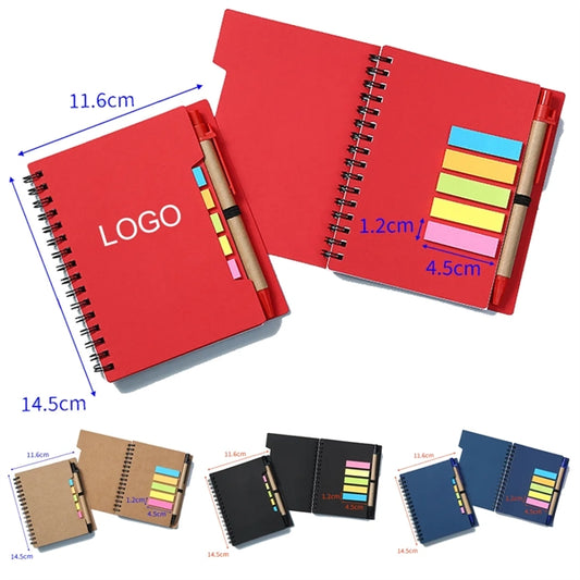 Portable Spiral Notebook with Page Marker
