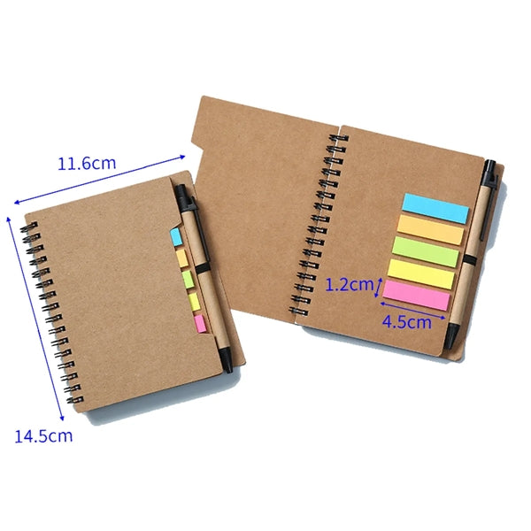 Portable Spiral Notebook with Page Marker