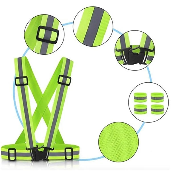 Adjustable Elastic Reflective Safety Belt