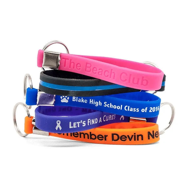 Silicone Keychain Wristband