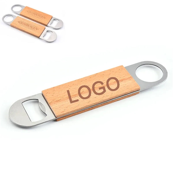 Laser Etched Wooden Bottle Opener