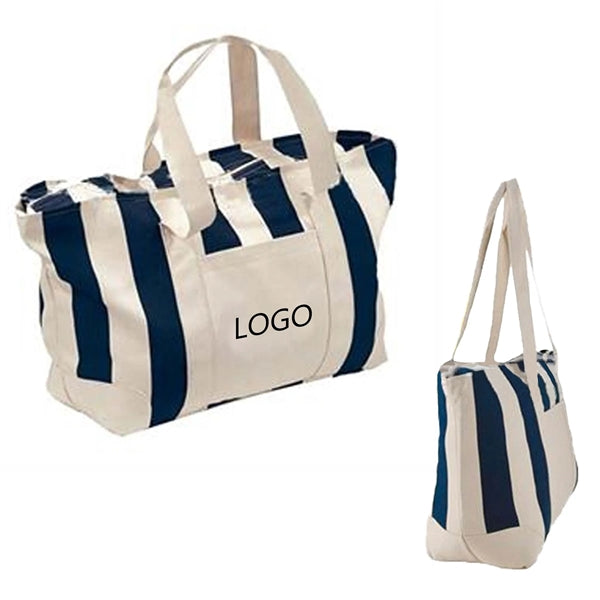 Striped Tote Bag