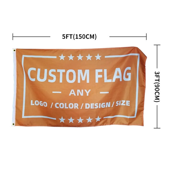 3 X 5FT Custom Full Color Polyester Flag