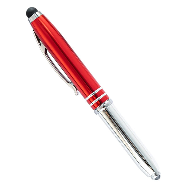 LED Metal Flashlight Touch Screen Stylus Ballpoint Pen