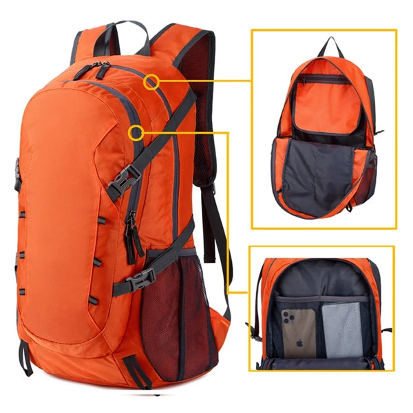 40L Lightweight Hiking Water Resistant Backpack