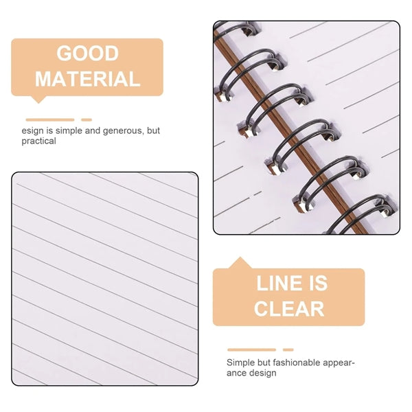 Eco-Friendly Natural Bamboo Cover Notebook With A Pen