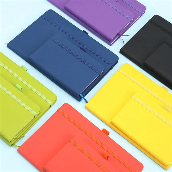 A6 Lined Journal Notebook with Pen Holder