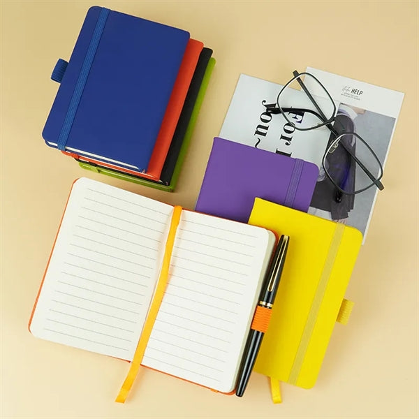A6 Lined Journal Notebook with Pen Holder