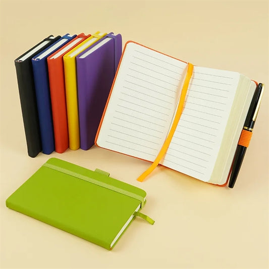 A6 Lined Journal Notebook with Pen Holder
