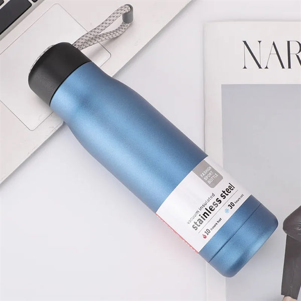 17oz Insulation Water Bottle Thermos Vacuum Flask with Strap
