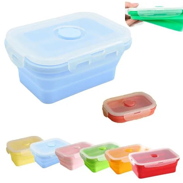 12OZ Silicone Foldable Collapsible Lunch Bento Box
