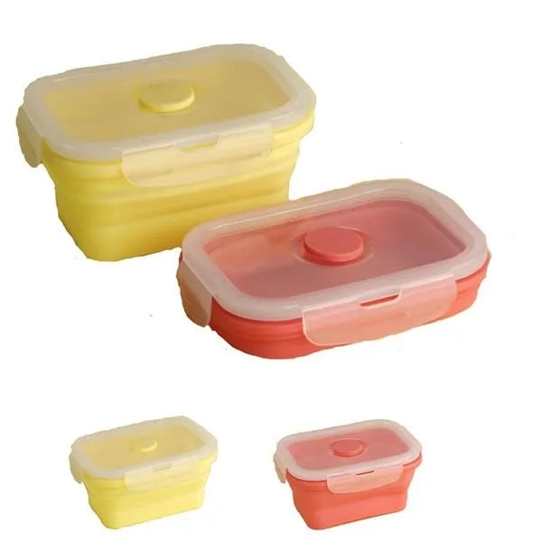 12OZ Silicone Foldable Collapsible Lunch Bento Box