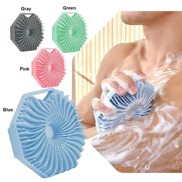 Portable Polygonal Exfoliating Silicone Body Scrubber