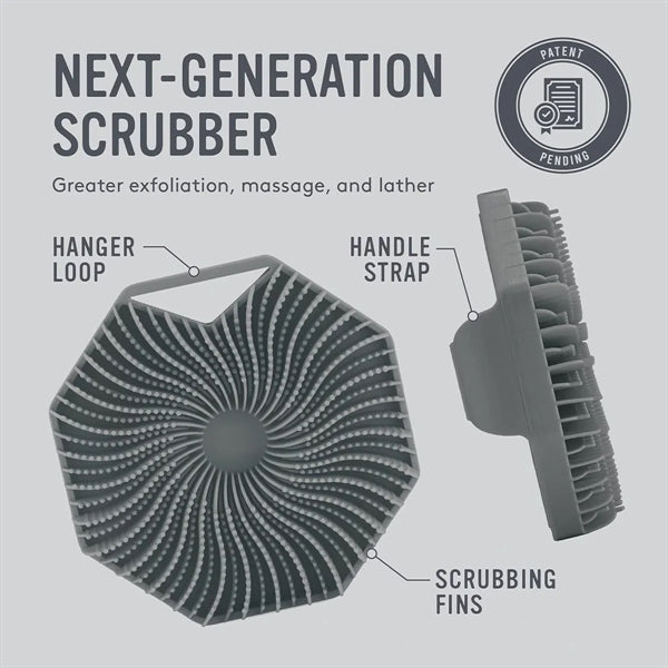 Portable Polygonal Exfoliating Silicone Body Scrubber