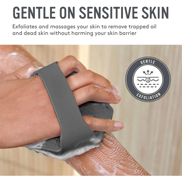 Portable Polygonal Exfoliating Silicone Body Scrubber