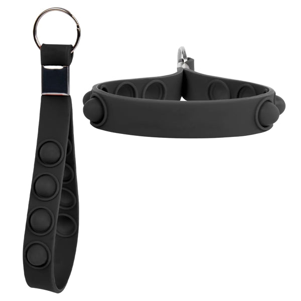 Silicone Wristband Pop Keychain