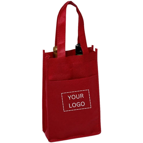 Non-Woven Two Bottle Wine Bag