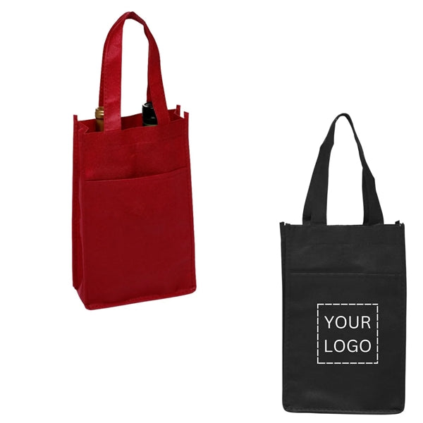 Non-Woven Two Bottle Wine Bag