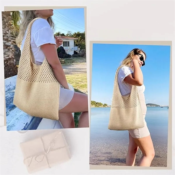 Knit Summer Tote Bag